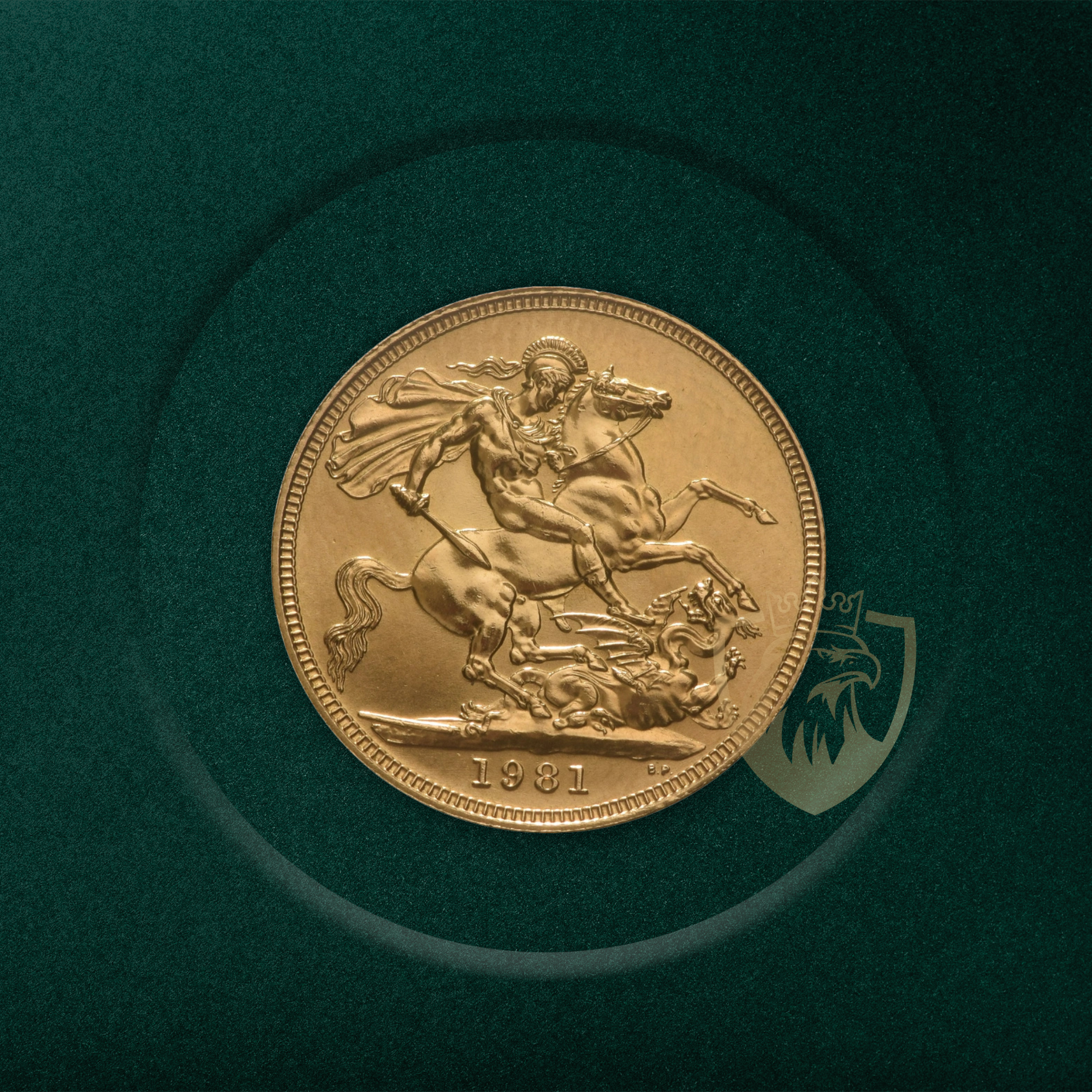 7.98 гр. – 1 Златен Суверен – Кралица Елизабет II (с Корона), 1974–1984