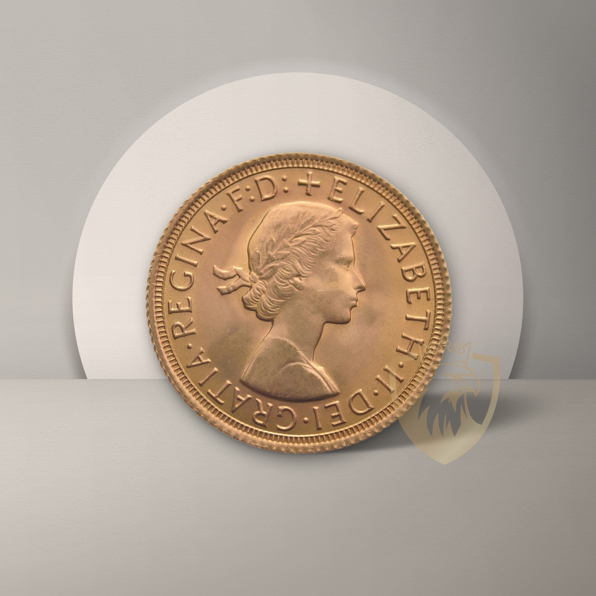 7.98 гр. – 1 Златен Суверен – Кралица Елизабет II (с Венец), 1957-1968
