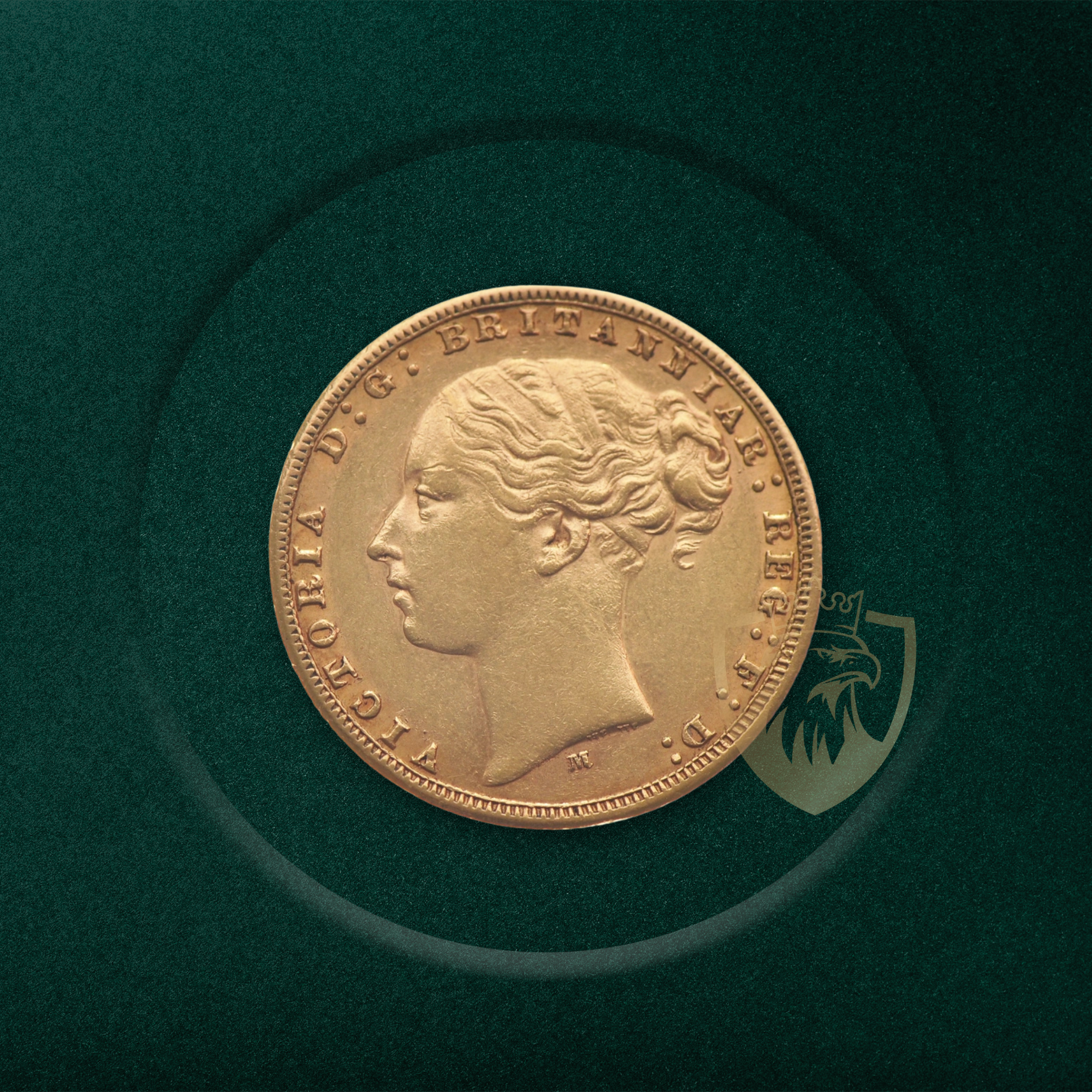 7.98 гр. – 1 Златен Суверен – Кралица Виктория (Млад Образ), 1838–1887