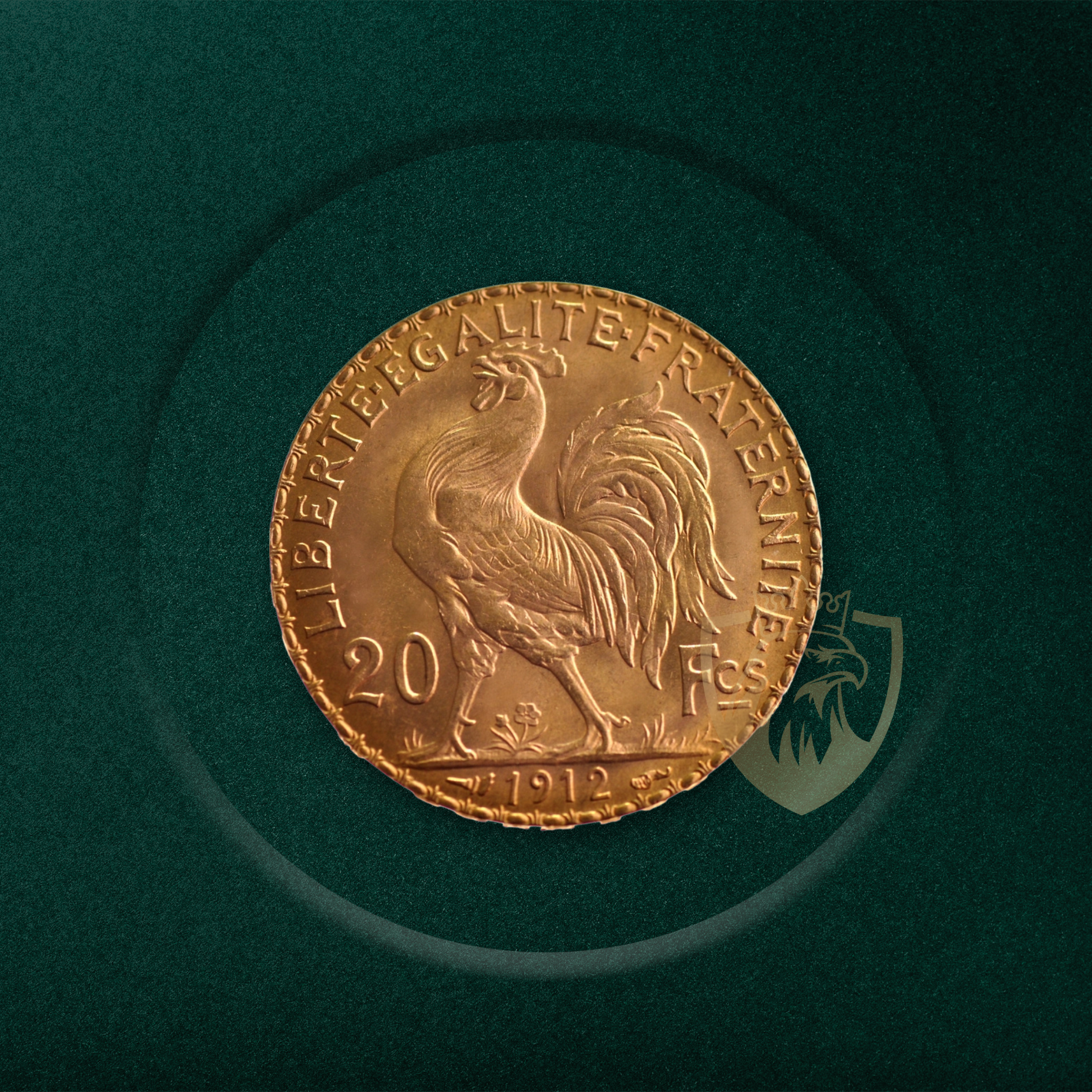6.45 гр. – Златна Монета 20 Френски Франка – „Мариана и Петелът“ (1898–1914)