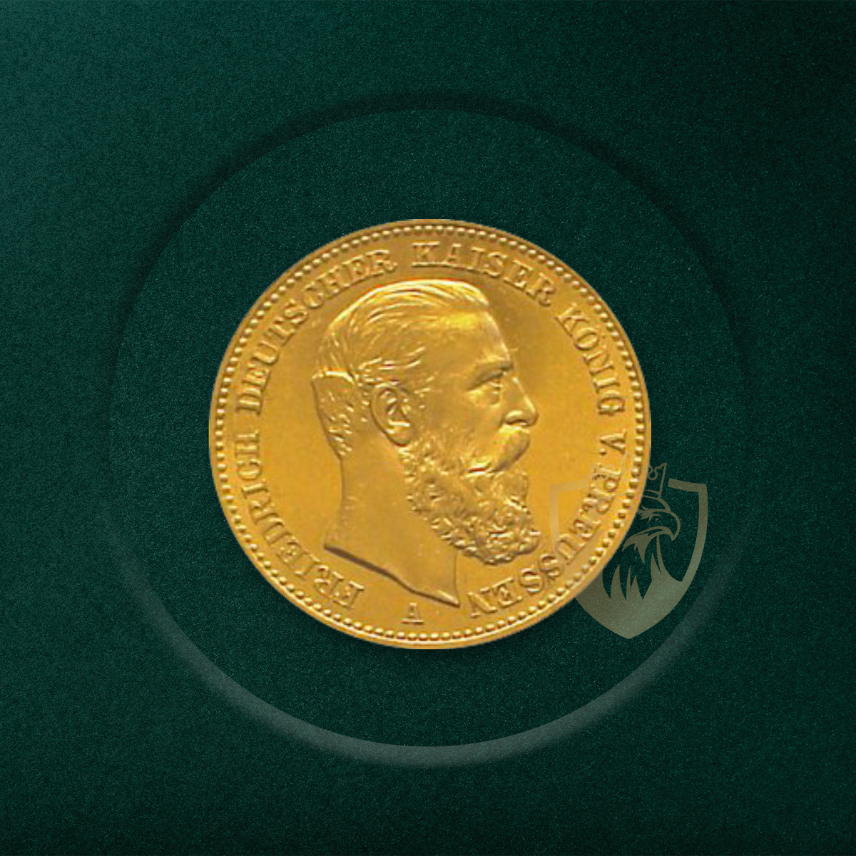 20 Златни Марки „Фридрих III Пруски“ (Frederick III of Prussia) – Германска Империя (1888)