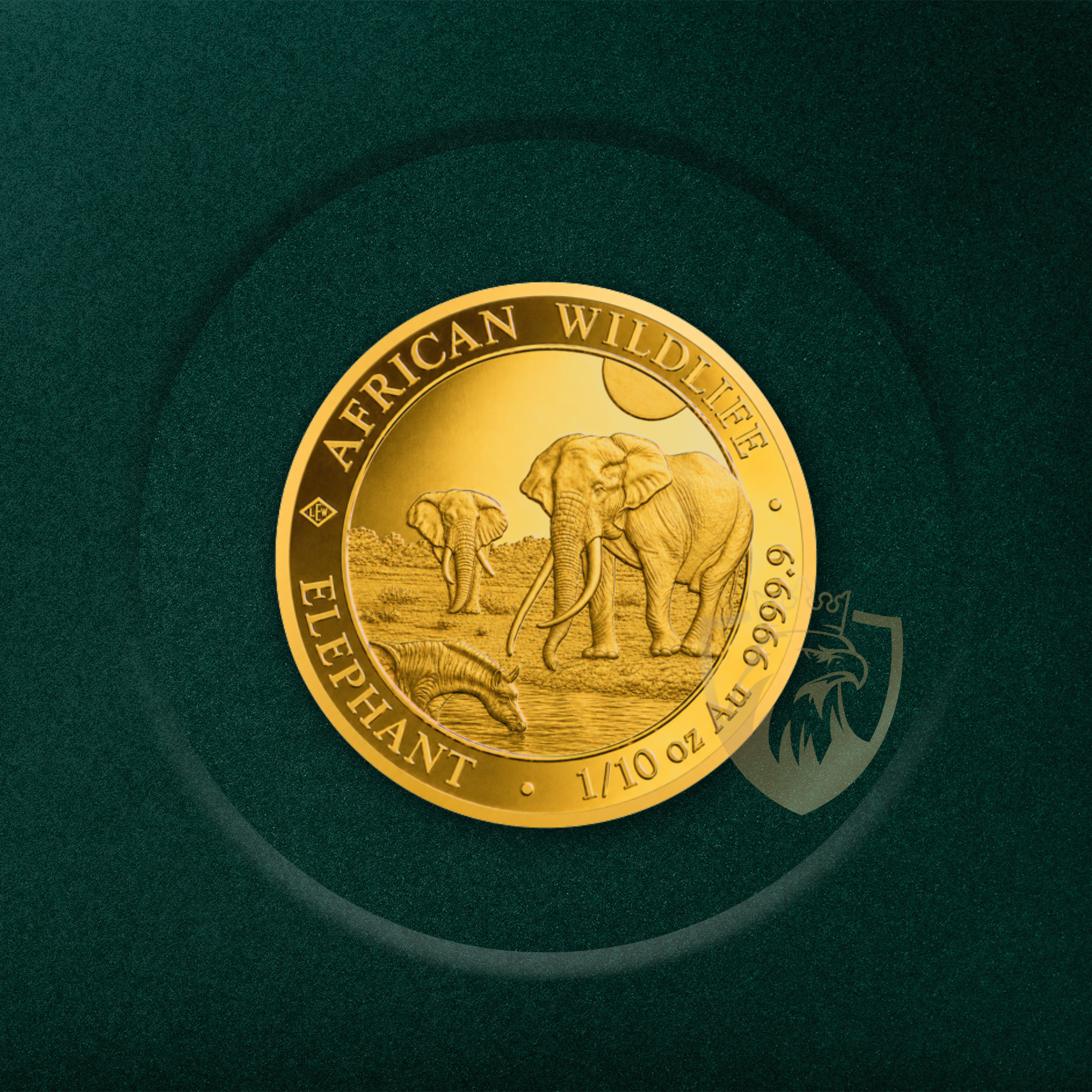 3.11 гр. (1/10 oz) – Златна Монета Сомалийски слон (Somalia Elephant) 2026