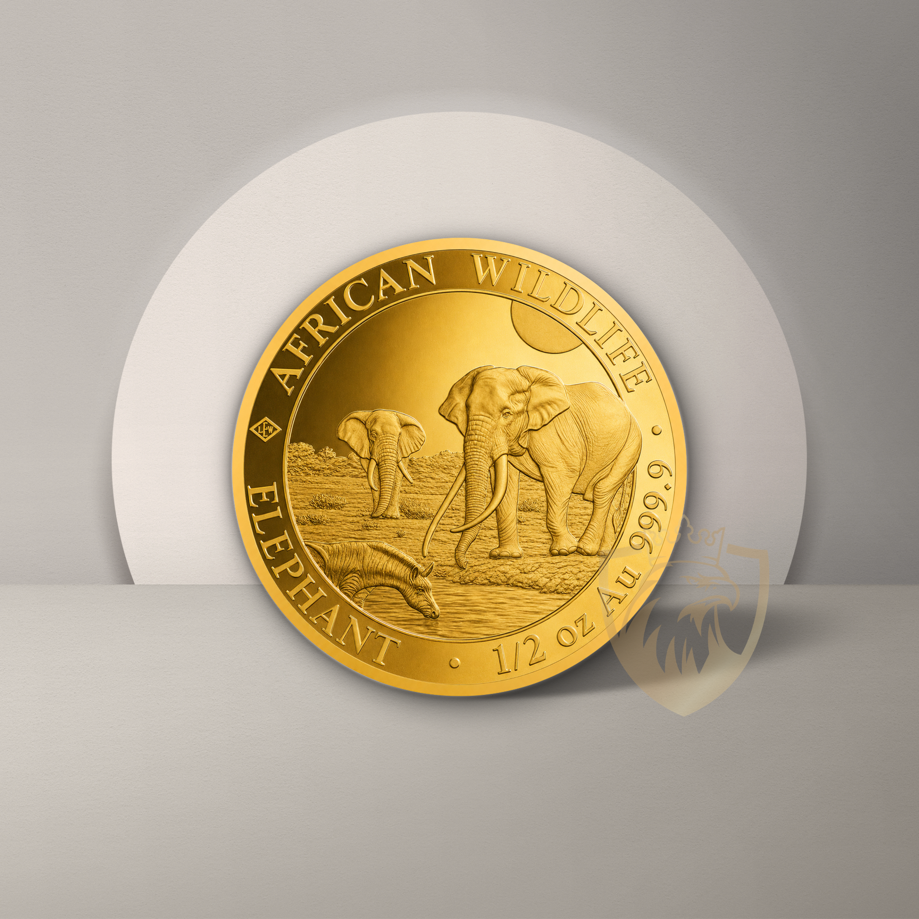 15.55 гр. (1/2 oz) – Златна Монета Сомалийски слон (Somalia Elephant) 2026