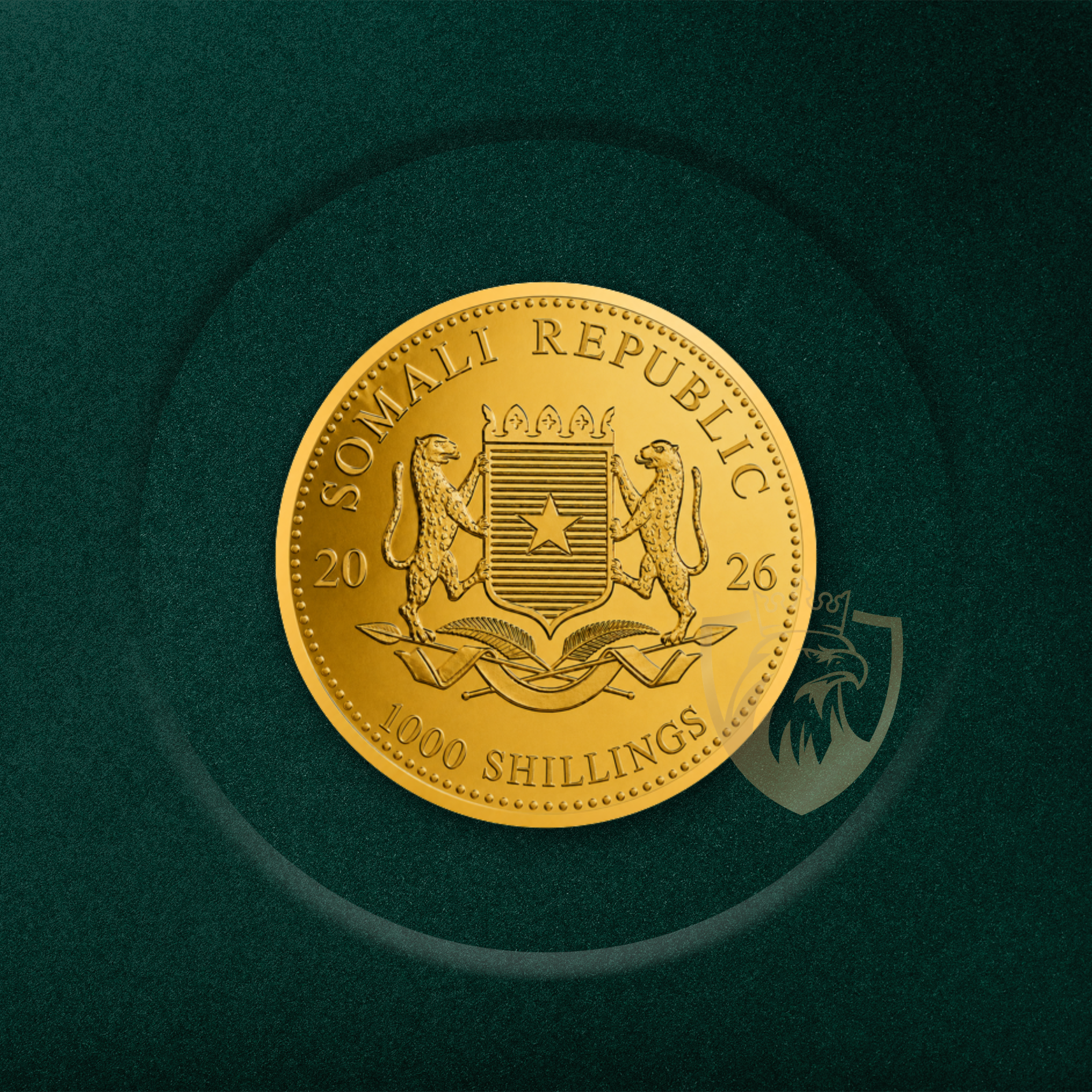 31.1 гр. (1 oz) – Златна Монета Сомалийски слон (Somalia Elephant) 2026