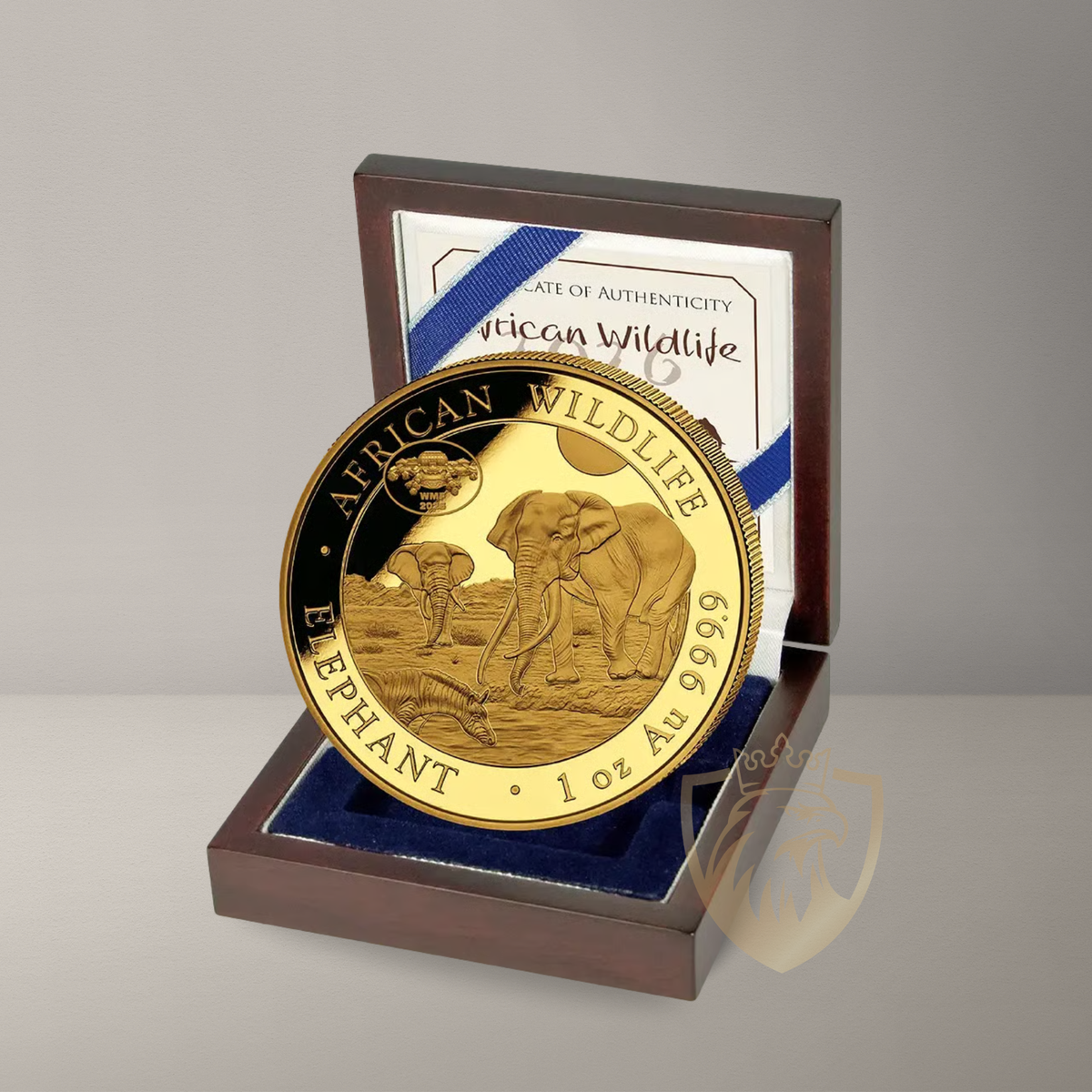 31.1 гр. (1 oz) – Златна Монета Сомалийски слон (Somalia Elephant) 2026 WMF Berlin Специално Издание
