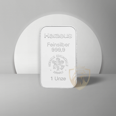 31.10 гр. – Сребърно кюлче – Heraeus