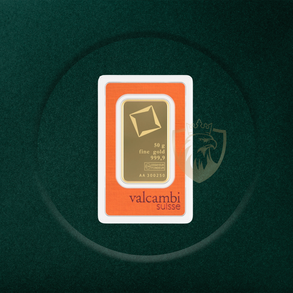 50 Грама Златно Кюлче Valcambi – Швейцария (Swiss Fine Gold 999.9)