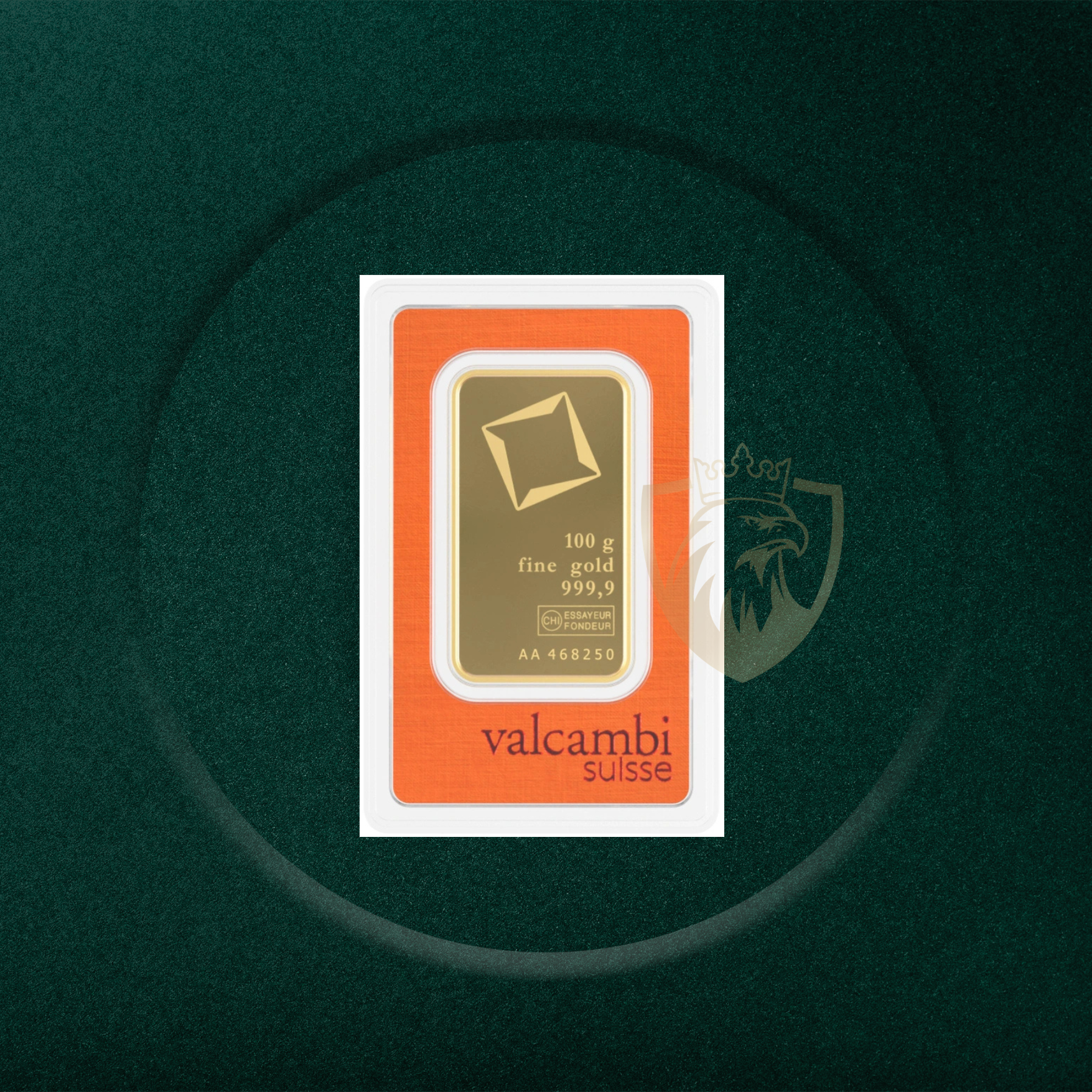 100 Грама Златно Кюлче Valcambi – Швейцария (Swiss Fine Gold 999.9)